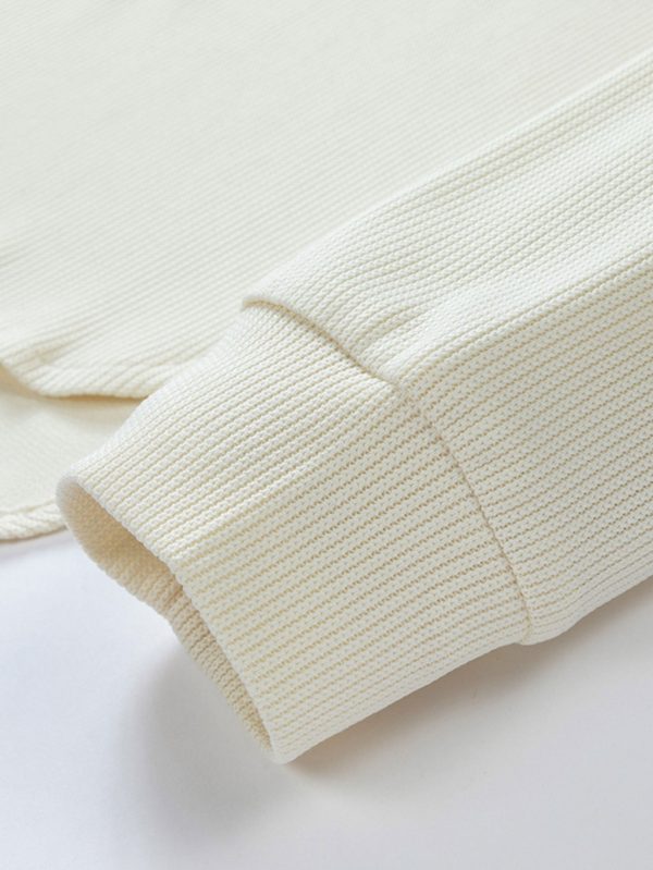 59672327d0aae1b23241a7eb789307b17a34053b1561dbb8236c827f0a2015ac.jpg Long Sleeve Relax Fit Knit Ribbed T-Shirt