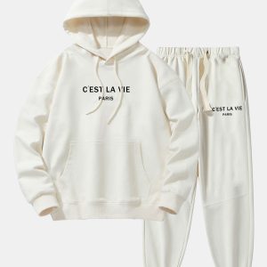 59a7558ae6446c7ea798ee0800c9de727ec87831024fb512ce22ba17a6dd9410.jpg Paris Print Cotton Blend Hoodie & Jogger Pants