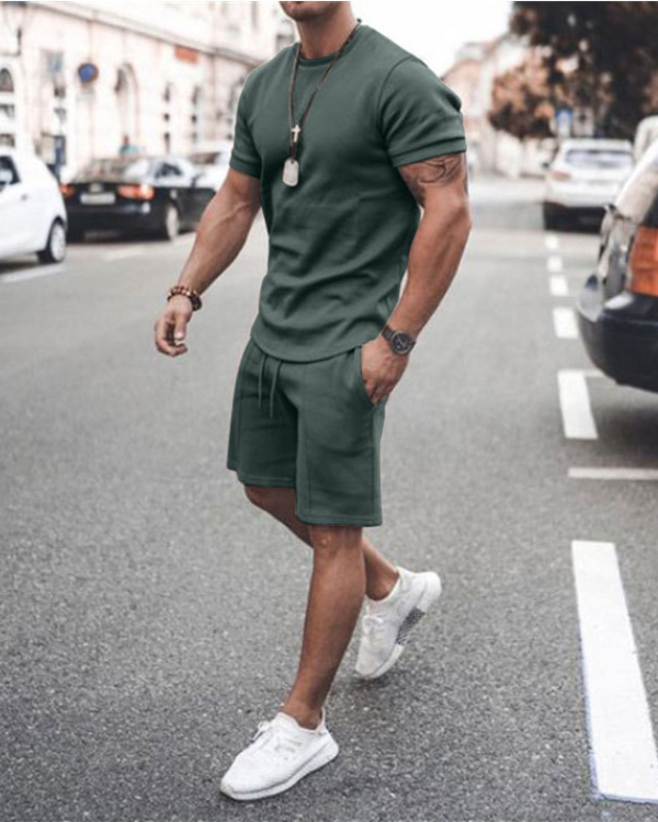 Men's Fashion Short Sleeve Suit 8 Colors