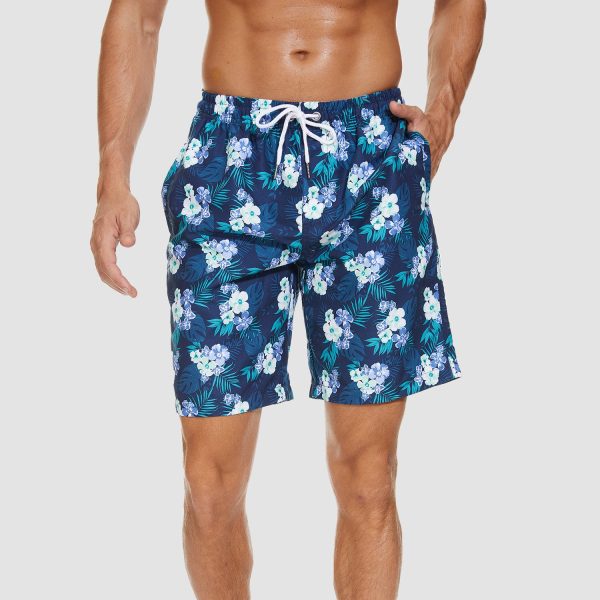 Swimming Trunks with Mesh Liner Quick Dry Funny Beachwear Shorts