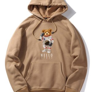 6235066290509799a8b8e02ebe1afdcb0db0fd53daeeca71fd59583ecd518425.jpg Astronaut Bear Print Hoodie