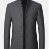 650e52307a19bcf1d0f759bf6638ca488aaf92e327a201bdccb7586e0489a6ad.jpg Stand Collar Wool Blended Blazer