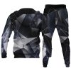 Men's Personalized Printed Hoodie Set 039