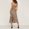 Elegant Print Suspender Dress