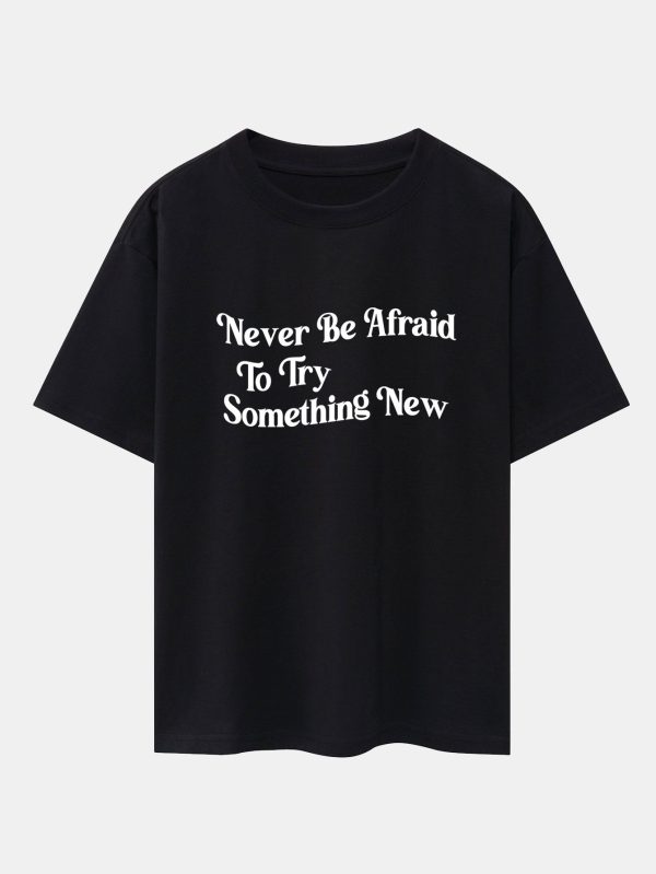 696c329e52731a2e34d9aabdc1b78285aa90e8089efe9362db64cc19b3f4a487.jpg Slogan Print Drop Shoulder Oversize T-Shirt