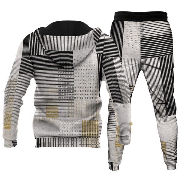 Men's Personalized Printed Hoodie Set 037