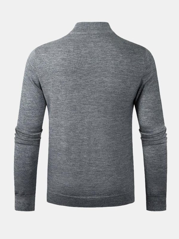6a3fe620b249dee996a94837de090305a6eb7c631b4b125d690999ffbceb07d7.jpg Diamond Mock Neck Quarter Zip Sweater