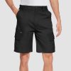 6d3d0354d320847923a8950e584697d626770ad370f29a5cfd0bbcb965d3247a.jpg Men Classic Cargo Lightweight Many Pockets Work Elastic Waist Casual Cotton Comfortable Shorts