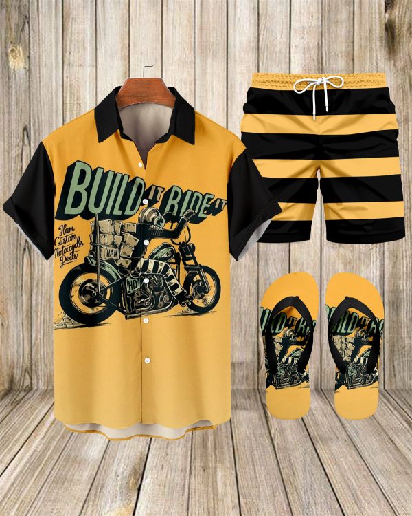 6d40621d3ac9d09a7ad8440d275ffabfde2ef6cedb7138f6b729031c2e6bd1f9.jpg Suitmens Men's Modified Motorcycle Print Shirt Three-Piece Set 070