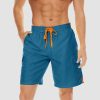 Men's Swimming Trunks Mesh Linner 4 Pockets Quick Dry Beach Shorts