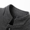 71da9edd1c443e23087347671546b09b02ab5ab5ca51930e54449ef44f9e0683.jpg Stand Collar Wool Blended Blazer
