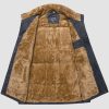 Men's Outerwear Vests Full-Zip Sleeveless Jacket Winter Warm Fleece Lined Vests Stand Collar