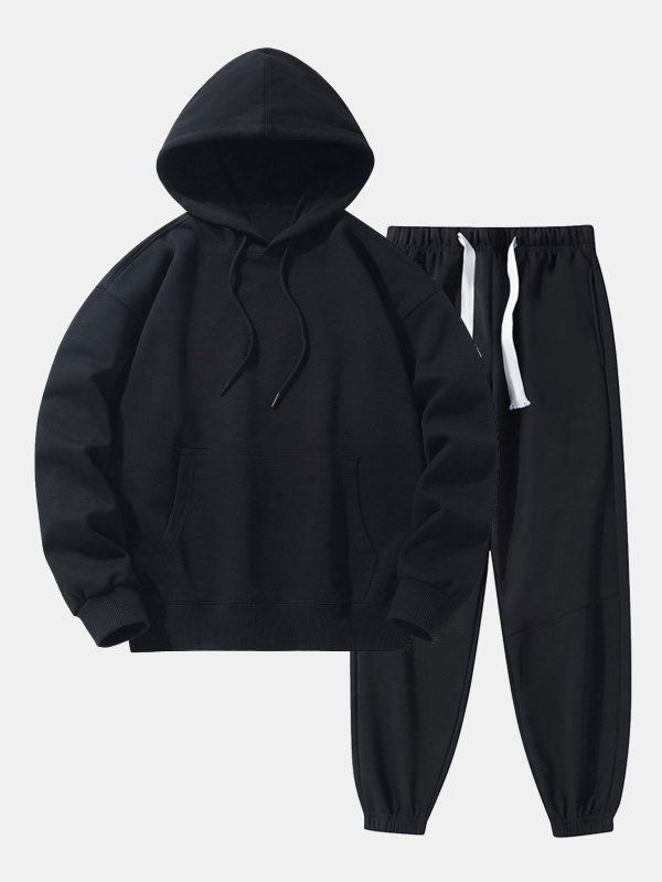 7370a0ef85144b19425eaf7b50c583c43d5ce171db5638009d7ac96146169070.jpg Basic Heavy Weight Drop Shoulder Relaxed Hoodie & Jogger Pants