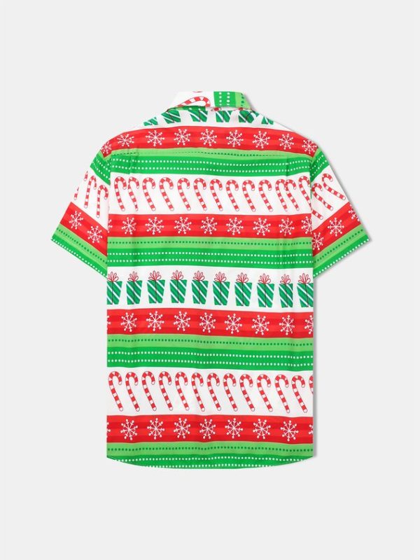 759e4cacc03f6ba9fa9c9f7df8cdbcabc5846f9fa0203218e855d6d24a21f760.jpg Christmas Big Foot Chest Pocket Short Sleeve Casual Shirt