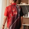 7685f68fda48ea3df7970ca15746cfea5345093af632f9bbd2db0efccb350c48.jpg Christmas Decoration Chest Pocket Short Sleeve Shirt