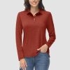 76a0b5afb51ecf321ed7a05e728812c7e02146a4e693f0b2e6c6e286495f5680.jpg Women's Polo Shirts Long Sleeve UPF 50+ Sun Protection Golf Shirts Quick Dry Athletic Workout Collared Shirt