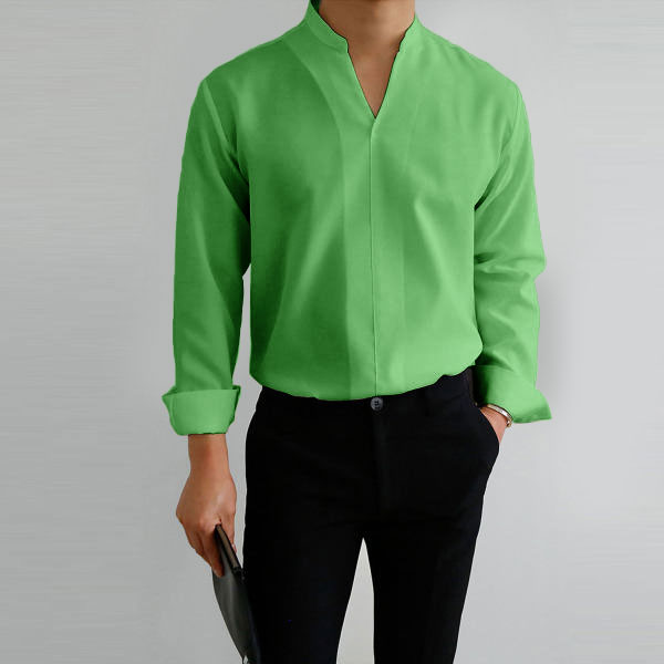 7afe1fb5b5c17f03186b7355daa013766b58f4663dafffabae958728117a9fa0.png Gentlemans Simple Design Casual Shirt