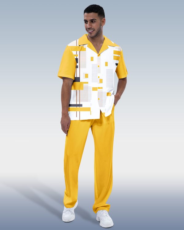 7cd93c82cbaf28e631920f64deae0329975a79de7fcc3ae540a1a5d71a1d20cc.jpg Suitmens Men's Walking Canary - Short Sleeve Men's Two-Piece Lounge Suit