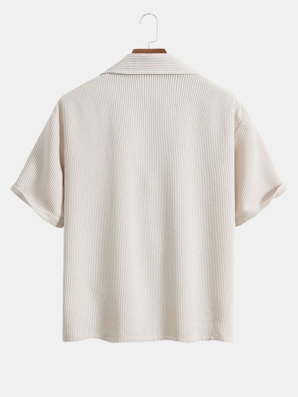 7ddad27c4337050ee5f3386f43e76eebafb943c03e060420e2f0e03cdd2f641d.jpg Short Sleeve Corduroy Boxy Shirt & Corduroy Shorts