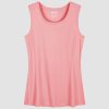 7e78c16b8116b0fe5067763ca96413f117efb9b91499fc22c77cfff54ae6b413.jpg Women's Sleeveless Workout Shirts Dry Fit Running Wicking Tank Tops Active Gym