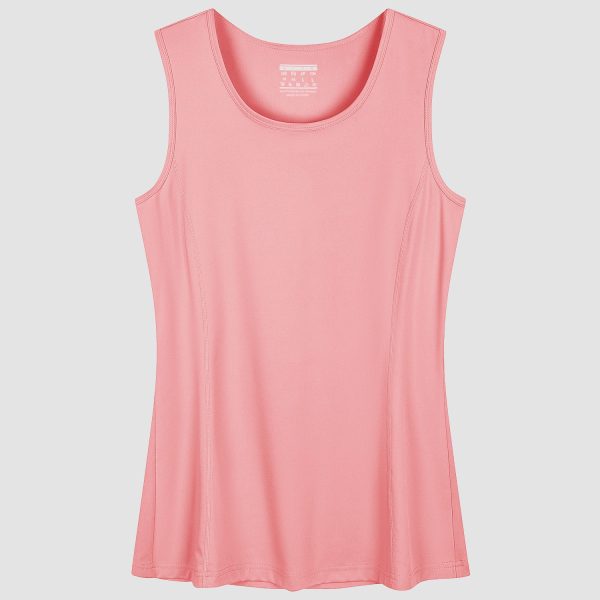7e78c16b8116b0fe5067763ca96413f117efb9b91499fc22c77cfff54ae6b413.jpg Women's Sleeveless Workout Shirts Dry Fit Running Wicking Tank Tops Active Gym