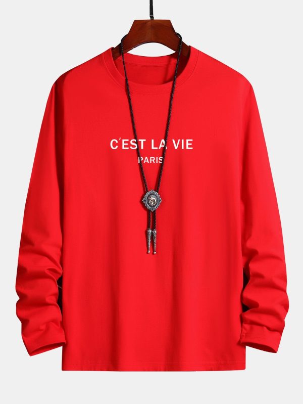 814516a66b10bbe4cea6fe13118bcbd593f26714a9fc1df8ae40b62cb8054da9.jpg Long Sleeve Paris Print Cotton T-Shirt