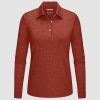 8198b84eba11571a52c89505f69b3db656855403912d830958351cab0f960110.jpg Women's Polo Shirts Long Sleeve UPF 50+ Sun Protection Golf Shirts Quick Dry Athletic Workout Collared Shirt