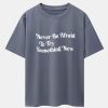 81d25b1a7048186703ee7f877764448f28cf1700f5fe9b91549f686ec305487c.jpg Slogan Print Drop Shoulder Oversize T-Shirt
