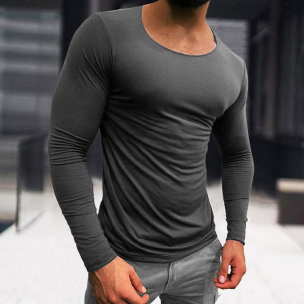 8209a3c729df1e1151df451f00b965fdf6b601600bc545a1569316c7fa97ba00.jpg Men's Basic Cotton Breathable Long Sleeve T-Shirt
