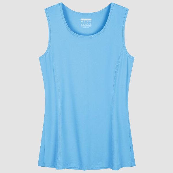 8448848340cd04d63b47fbd7aac32e00bebc50f1ed84f9e51d22bb7b1582f5fa.jpg Women's Sleeveless Workout Shirts Dry Fit Running Wicking Tank Tops Active Gym