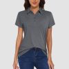 8454eade2edd65e45a781eae16ebf8f9386a241ee2983b971bc51d451a681f55.jpg Women's Polo T-shirt 4 Buttons Casual T-Shirts Quick Dry Short Sleeve Golf Shirt