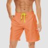 Men's Swimming Trunks Mesh Linner 4 Pockets Quick Dry Beach Shorts