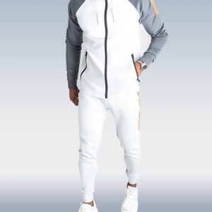 851cb113022d2403662bc4cf99247f1160addc639bff79cf635d54dc6faffa10.jpg Men's Contrast Color Casual Sports Two Piece Set