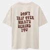Slogan Back Print Oversize T-Shirt
