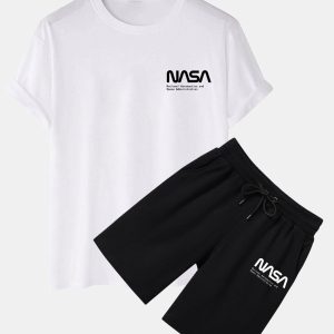 895366b71477f9ee66d60f791f6ab0edf89cafbdba3d9587cdc18e1111a9d19b.jpg NASA Print T-Shirt & Shorts