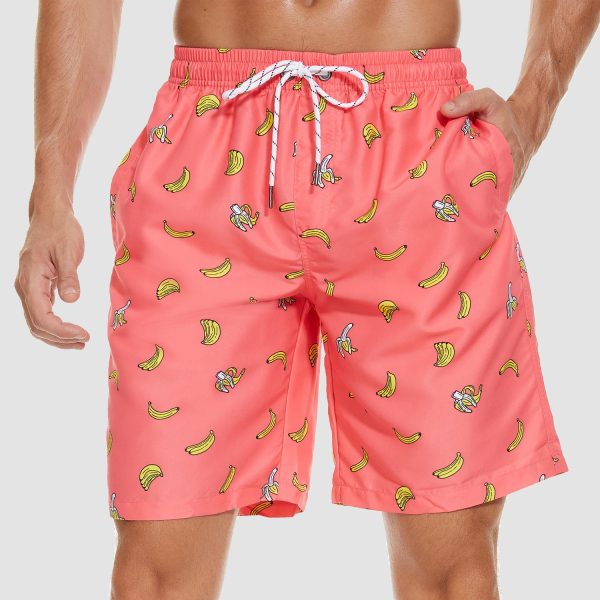 935dfefed1d3a04fd85eda2b68925c22059f5ed0f9e71852de6b57fbb871317e.jpg Men's Beach Shorts Swimming Trunks Mesh Lining Shorts with 2 Pockets Quick Dry