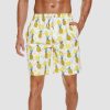 Swimming Trunks with Mesh Liner Quick Dry Funny Beachwear Shorts