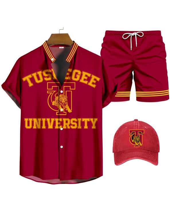 991bee3bfb257834fbff983339622a2c13f9873734b05c61aaa324f8b02cddfa.jpg Tuskegee University Shirt Three-Piece Set 076