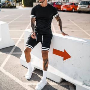 996f2f8a1021832d0193de15501cb60d8a45a73298cec5234a6db1a8b1c62e4a.png Men's casual simple short sleeve two piece suit