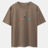 Cartoon Dinosaur Print Heavy Weight Oversize T-Shirt