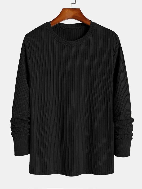 a47f4e8cb30f24468b0c2ca3b81181555529a0f53ca36bdb2a966d46b3089879.jpg Muscle Fit Long Sleeved Ribbed T-Shirt