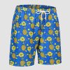 Swimming Trunks with Mesh Liner Quick Dry Funny Beachwear Shorts