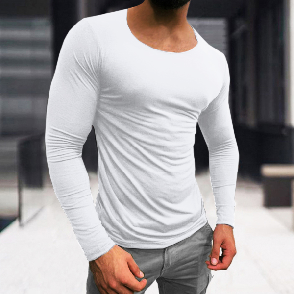 a4fdd84e3f2ff4616125b29260e923c45992eff0bca6a45d62083c68120f6a9a.jpg Men's Basic Cotton Breathable Long Sleeve T-Shirt