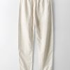 Short Sleeve Half Button Fly Henley Collar Shirt & Straight Leg Linen Pants