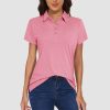 aa3d9831b17584a322599dd4c7c7febfe2a0e8cfc6f2177707a338886d417416.jpg Women's Polo T-shirt 4 Buttons Casual T-Shirts Quick Dry Short Sleeve Golf Shirt