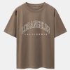 ac8721bc3cbb046c3b430b1e93c47043d1e2002bd9ba490fbe5ce63d526a0bb1.jpg Los Angeles Letter Print Drop Shoulder Oversize T-Shirt