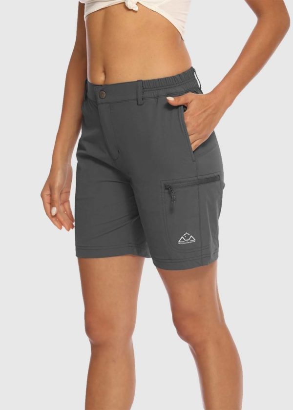 b202044ce66c0efbd537008ae1a06393002ff5c4ad0a7baf3728b1979d16a6df.jpg Women's Quick Dry Lightweight Stretchy Cargo Shorts
