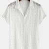 Geometry Textured Cuban Shirt & Shorts