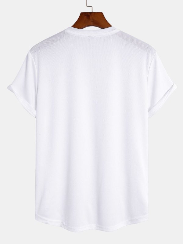 b3359980f7045859ee6613c1876e819ef0c38fd3bdae556cbfba2c14c5123c84.jpg Muscle Fit Arc Hem Mesh T-Shirt