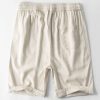 b35a2df04836865da0de77eb6e2e9cb3d4f75aab078b02122c76b1b5d79769df.jpg Short Sleeve Half Button Fly Henley Collar Shirt & Linen Cotton Blend 11" Shorts